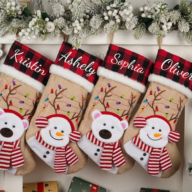 Personalized Knitted Christmas Stocking