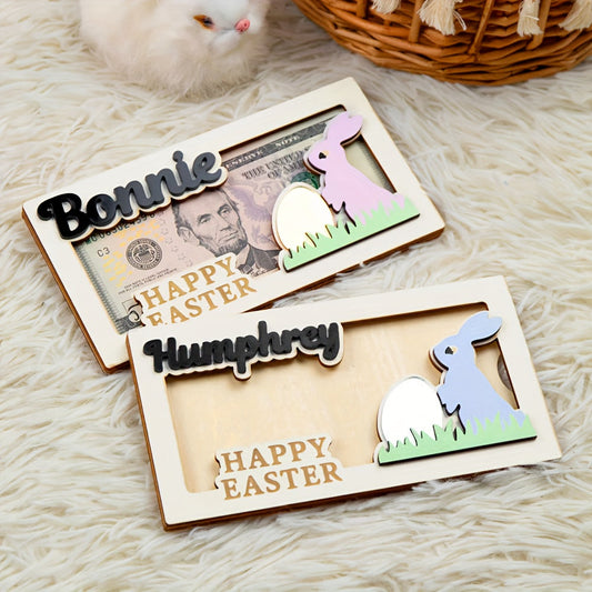 Personalized Easter Bunny Money Holder