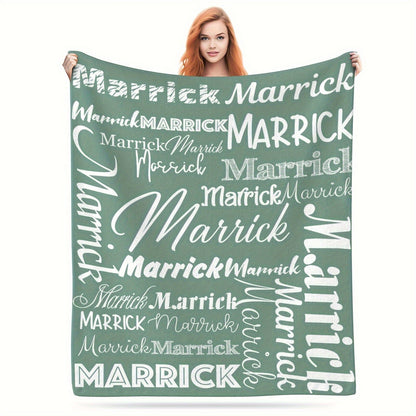 Personalized Flannel Blanket Custom with Name