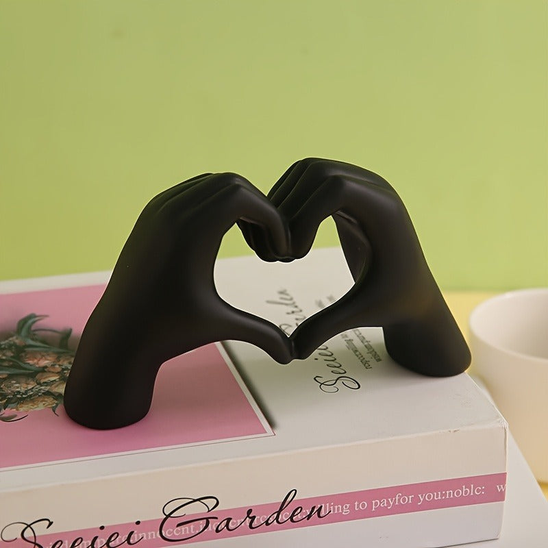 Customizable Resin Love Heart Hands Figurine