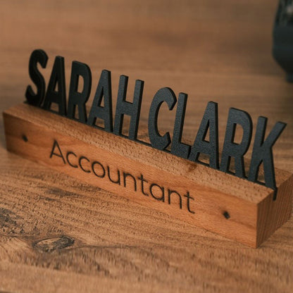 Personalized Wooden Name Plate