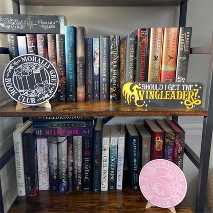 Get the Wingleader Fourth Wing Bookshelf Sign Book Decor