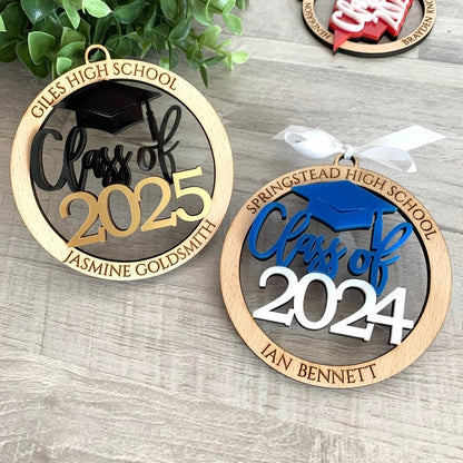 Personalized University Graduation Ornament Class of 2025 2026
