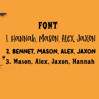 Custom Name Kids Halloween Boo Baskets Halloween Gift Bucket