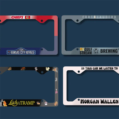 Custom License Plate Frame, Personalized License Plate Frame