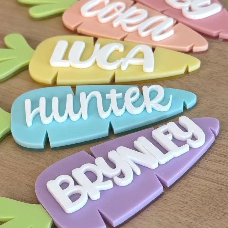 Easter Basket Carrot Tag | Personalized Carrot Easter Basket Tag