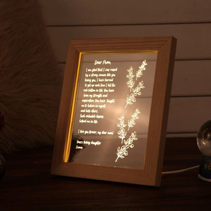 Personalized Hand-Written Letter Night Light - Mother's Day Gift Ideas