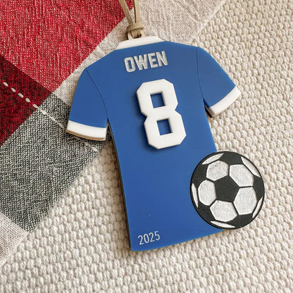 Personalized Soccer Ornament | Custom Soccer Christmas Ornament