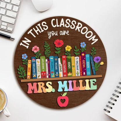 Custom Classroom Door Sign, Classroom Decor