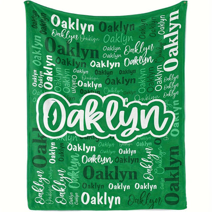 Custom Blanket Personalized Name Blanket Christmas Customized Gifts