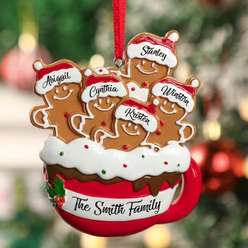 Personalized Gingerbread Christmas Ornament 2024
