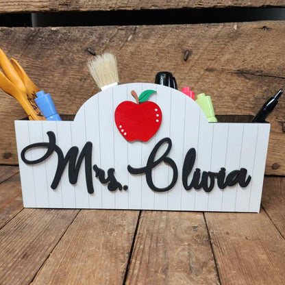 Teacher’s Gift Pencil Holder Desk Organizer