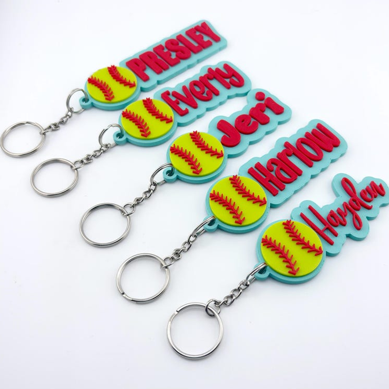 Personalized Sport Keychain Sports Bag Name Tag
