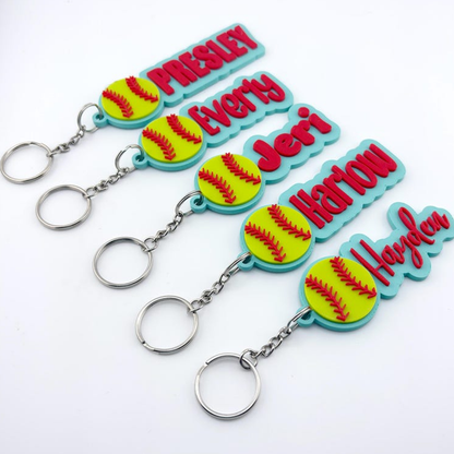 Personalized Sport Keychain Sports Bag Name Tag