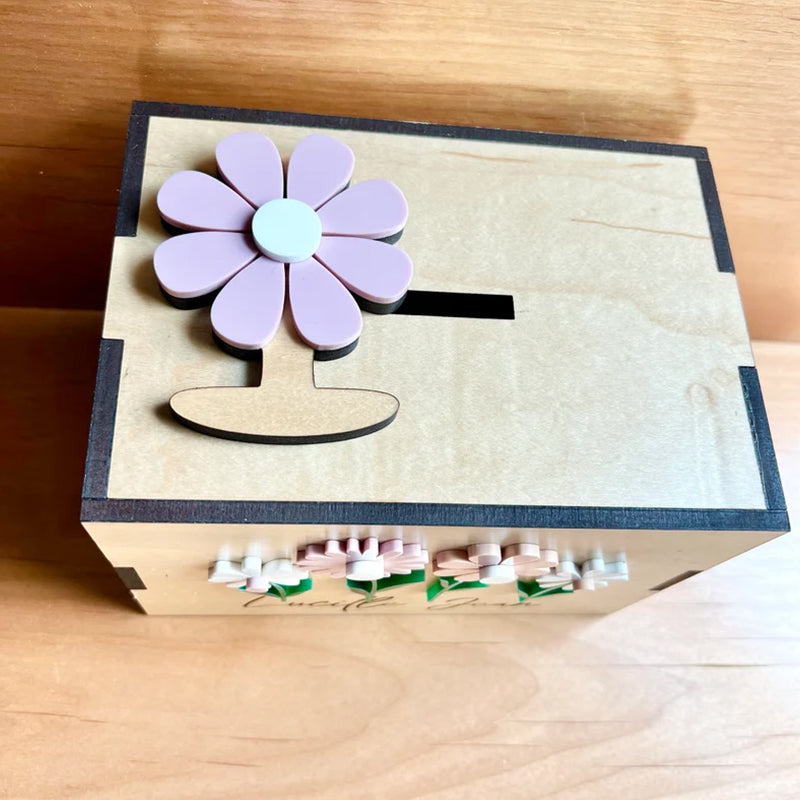 Personalized Flower Piggy Bank for girl - Baby Girl Gift