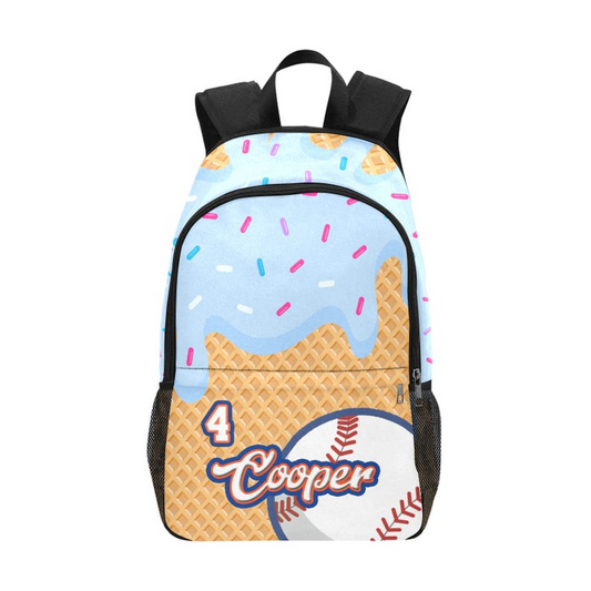 Personalized Baseball Backpack | Kids Baseball School Bag | Lunch Bag with Name
