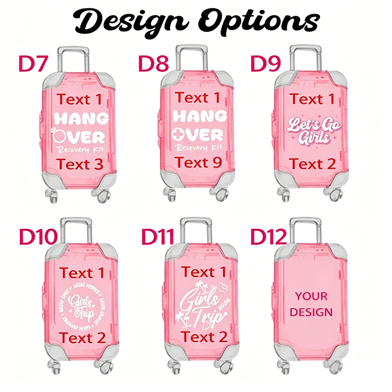 Personalized mini suitcase - Bachelorette Hangover Organizer