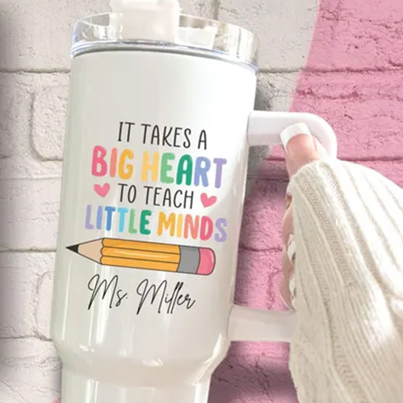 Custom Teacher Tumbler, Personalized 40oz Teacher Tumbler