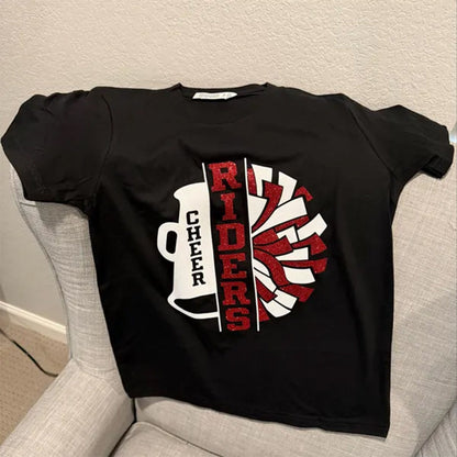 Glitter Cheer Shirt | Cheer Tshirts | Cheerleading Mom Shirts