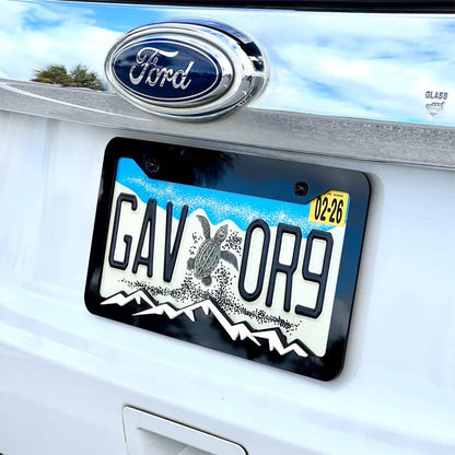 Mountain License Plate Frame Cover