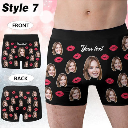Personalized Boxers for Husband, Custom Face Underwear