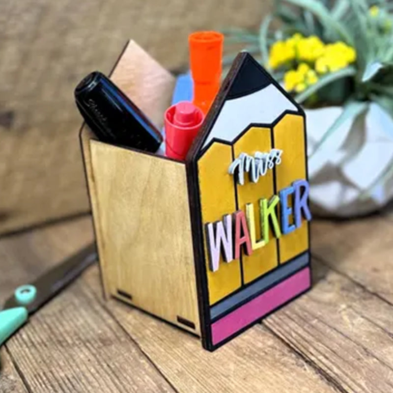Teacher’s Gift Pencil Holder Desk Organizer