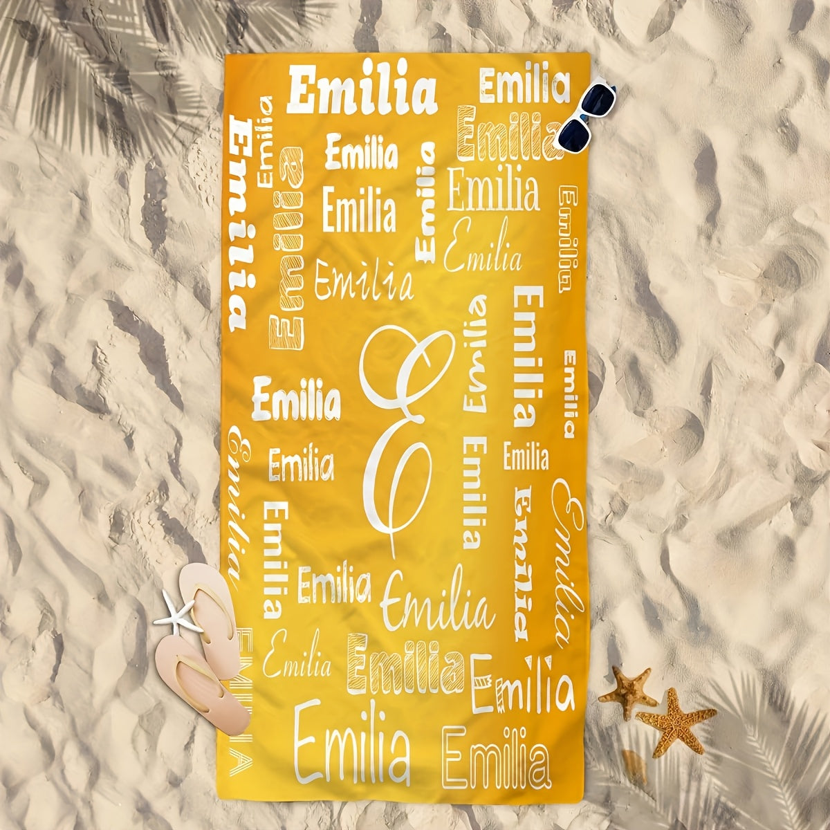 Personalized Name Beach Towel - Super Soft