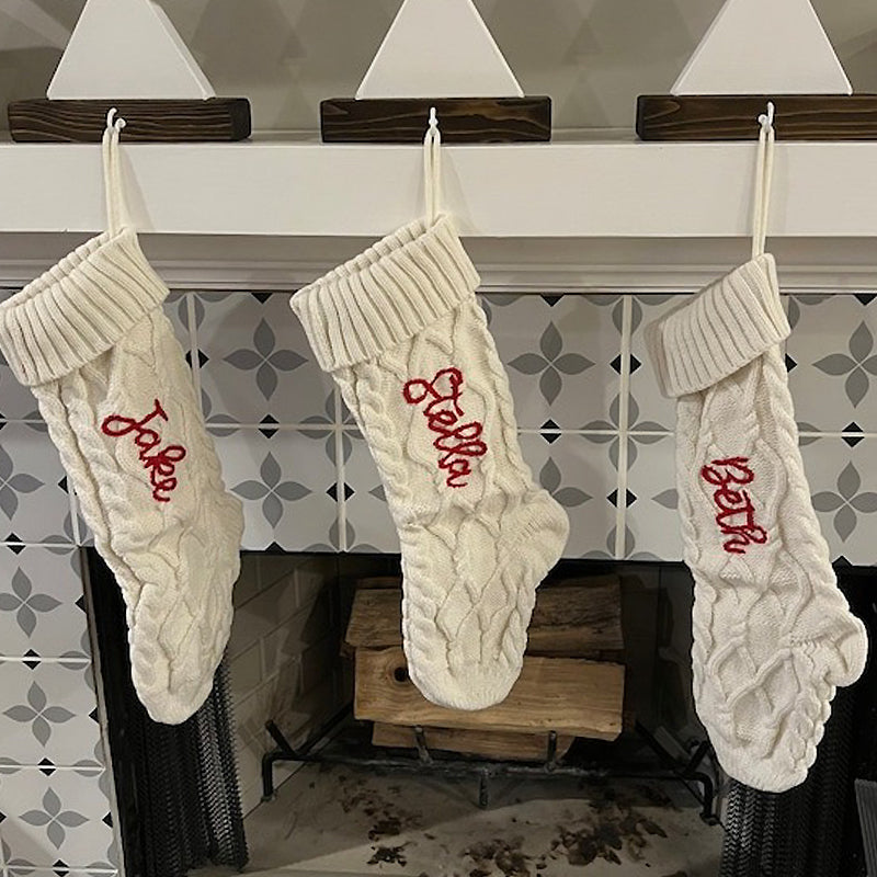 Personalized Christmas Stocking Embroidered Holiday Stocking