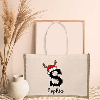 Christmas Custom Letter Bag, Bulk Gifts, Xmas Gifts, Christmas Tote Bag