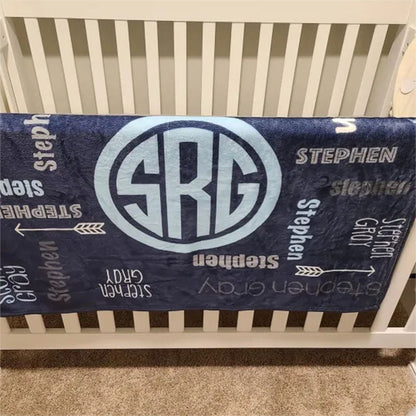 Custom Blanket with Name - Personalized Blanket