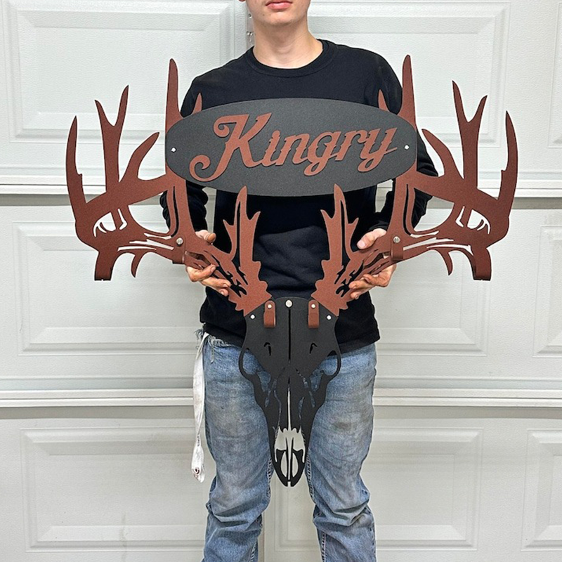 Custom made personalized metal bow holder gun and crossbow