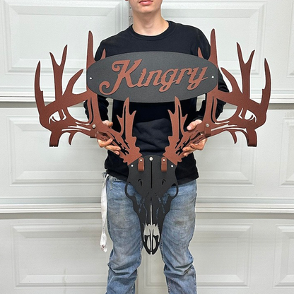 Custom made personalized metal bow holder gun and crossbow