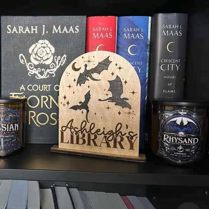Dragon Personalized Library Sign, My Library Sign