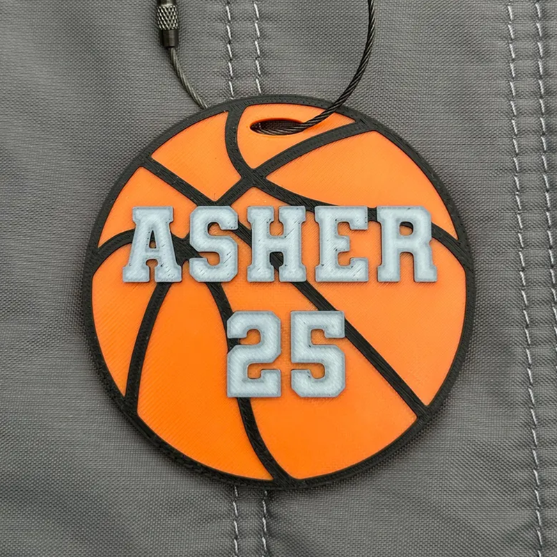 Sports Bag Name Tag | Personalized Sport Keychain