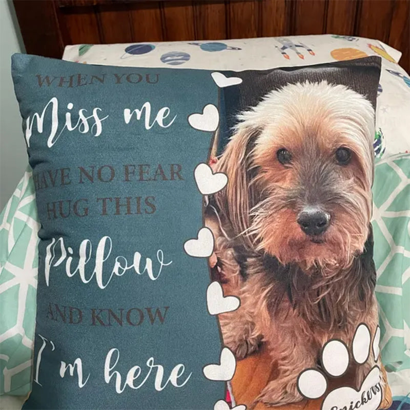 Dog Memorial Pillow,Pet Memorial Gift,Custom Loss of Pet Sympathy Gift