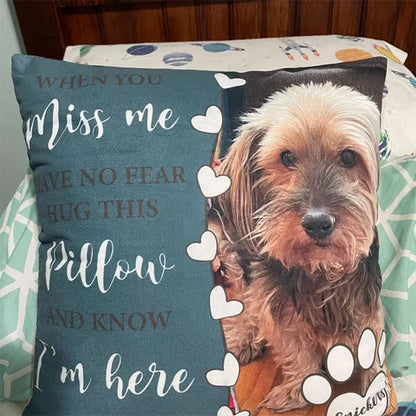 Dog Memorial Pillow,Pet Memorial Gift,Custom Loss of Pet Sympathy Gift