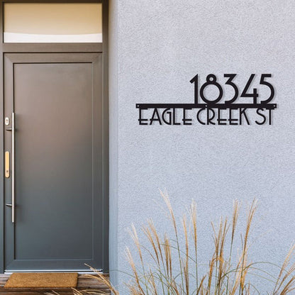 Large House Number Address Sign, Address plaque, Metal Address Sign
