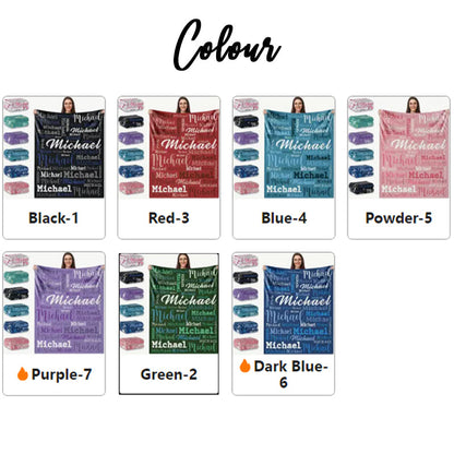Personalized & Customizable Name Blanket