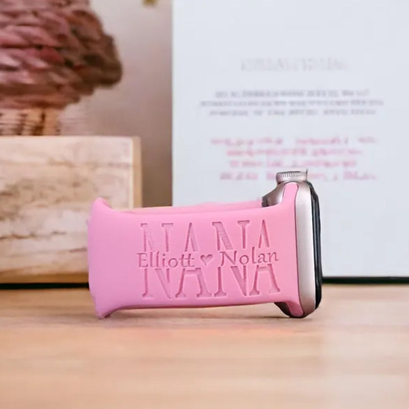 GIGI, NANA, GRANDMA, Silicone Watch Band