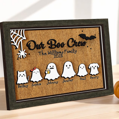 Personalized Halloween Family Sign,Boo Family,Cute Halloween Decor