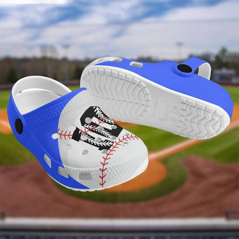 Custom Slides Personalized Baseball Clogs, Baseball Slides, Custom Slides, Gift for Baseball Player