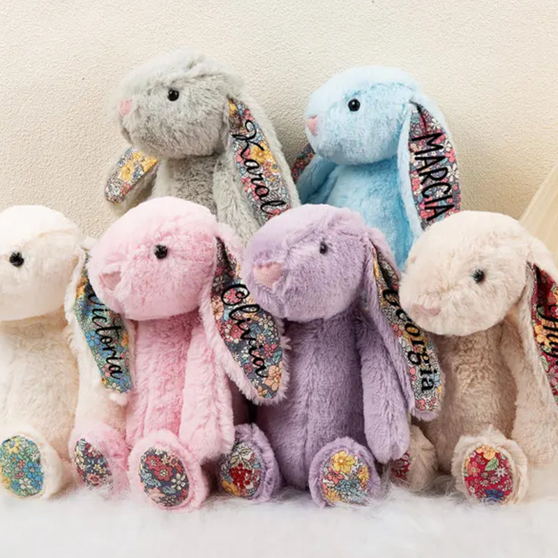 Personalized Easter Plush Bunny: Custom Stuffed Animal