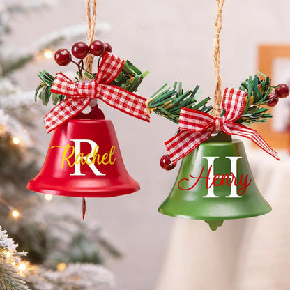 Personalized Christmas Jingle Bell, Custom Christmas Bell, Bell Ornament