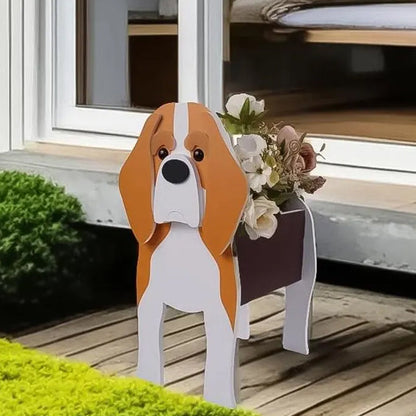 Dog Cat Pet Organizer Patio Indoor Outdoor Wood Planter