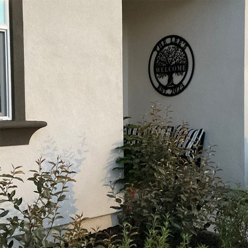 Custom Welcome Family Tree of Life Name Sign