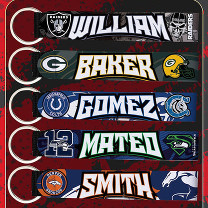 NFL Personalized Football Keychains