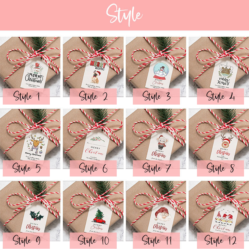 Personalized Christmas Tags  (twine/string not included)
