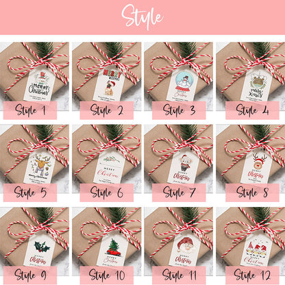 Personalized Christmas Tags  (twine/string not included)