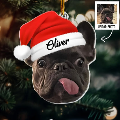 Customizable Pet Photo Christmas Ornament
