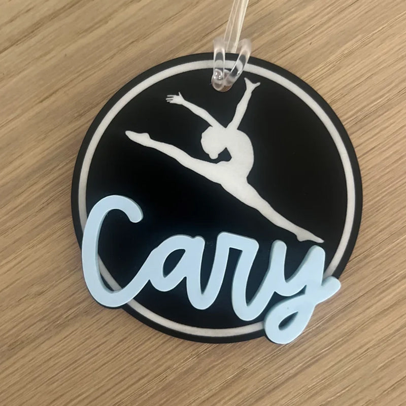 Personalized Name Tag Personalized Baseball Swimming Lacrosse Volleyball Hockey Soccer Dance Cheer Pom Tennis Football Hockey Track Pickleball Basketball Bag Tag